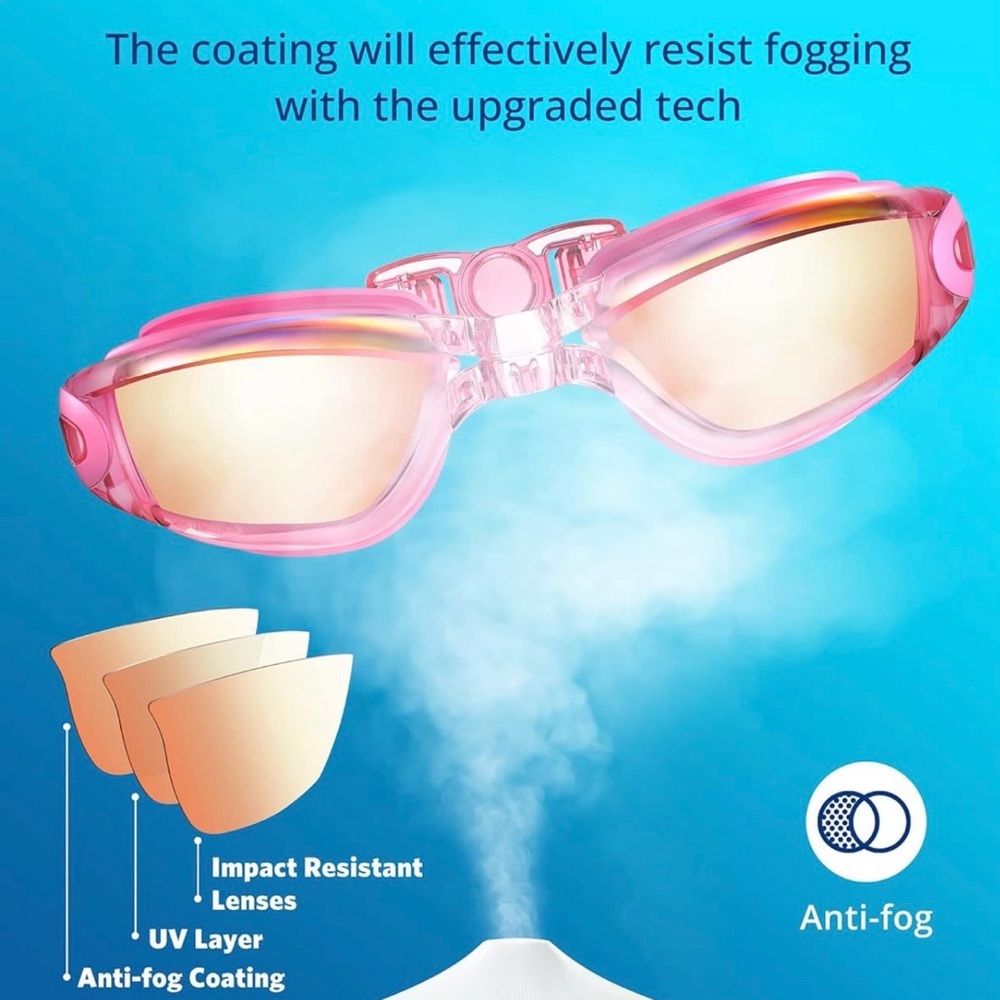 NEW Aegend Swimming Goggles No Leaking Full Protection Adult /Men /Women /Youth - Picture 3 of 7